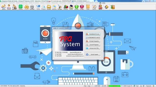 Programa Controle de Estoque, Pedido de Vendas e Financeiro v5.0 PLUS + WHATSAPP