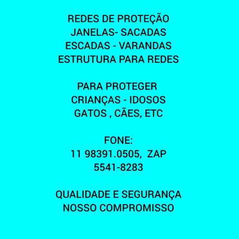 Telas de Proteção no Real Parque, (11) 5541-8283