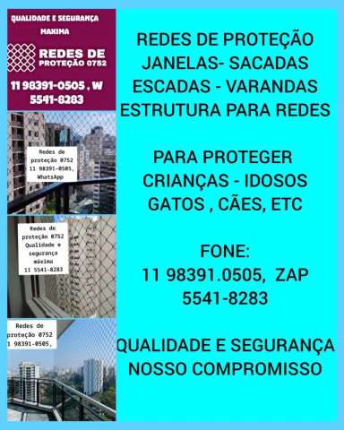 Redes de Proteção no Parque Pinheiros, Taboão da Serra, (11) 98391-0505