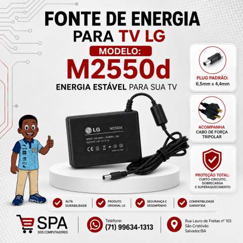 Fonte de Energia para Tv Lg M2550d em Salvador e Região