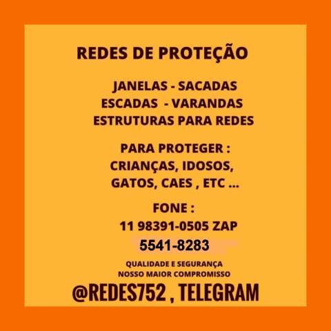 Redes de Proteção na Chacara Santo Antonio , (11) 5541-8283