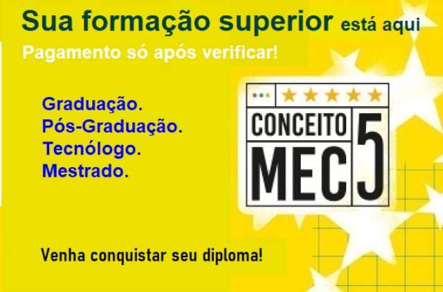 Adquira já seu Diploma EaD - Não cobramos nada adiantado