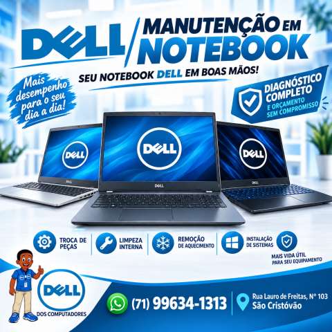 Manutenção em Notebook e Netbook Dell AlienWare em Salvador e Região