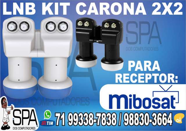 Kit Carona Lnb 2x2 Universal para Mibosat em Salvador Ba