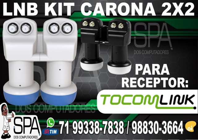Kit Carona Lnb 2x2 Universal para Tocomlink em Salvador Ba