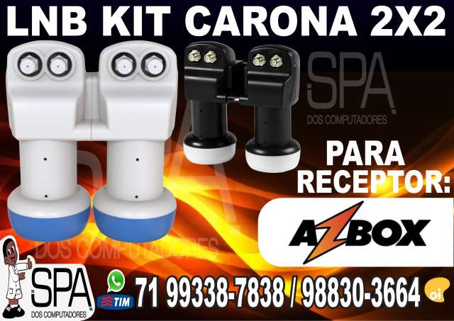 Kit Carona Lnb 2x2 Universal para Azbox em Salvador Ba