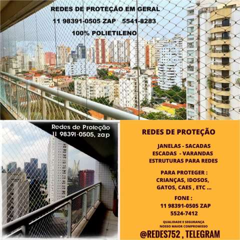 Redes de Proteção na Av. Dos Ourives, 330, Parque Bristol, (11) 5541-8283